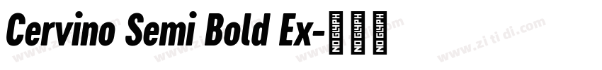 Cervino Semi Bold Ex字体转换